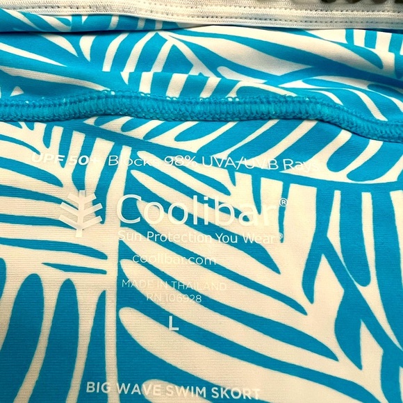 Coolibar Big Wave Swim Skort | Size Large | UPF 50+ - Picture 5 of 7